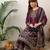women ethnic motifs printed regular sequinned kurta with palazzos & with dupatta