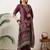 women ethnic motifs printed regular sequinned kurta with palazzos & with dupatta