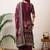 women ethnic motifs printed regular sequinned kurta with palazzos & with dupatta