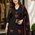 women ethnic motifs embroidered thread work  cotton kurta & trousers
