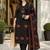 women ethnic motifs embroidered thread work  cotton kurta & trousers