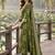 women ethnic motifs printed regular thread work  cotton kurta with trousers & with dupatta