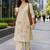 women floral embroidered regular thread work  cotton kurta with palazzos
