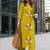 women embroidered regular thread work  cotton kurta with palazzos