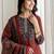 women ethnic motifs printed regular  cotton kurta with trousers & with dupatta