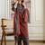 women ethnic motifs printed regular  cotton kurta with trousers & with dupatta