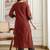 women ethnic motifs printed regular  cotton kurta with trousers & with dupatta