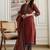 women ethnic motifs printed regular  cotton kurta with trousers & with dupatta