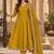 women embroidered sequinned  silk kurta with trousers & with dupatta
