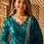 women ethnic motifs regular thread work  silk kurta with trousers & with dupatta