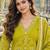 women ethnic motifs printed regular mirror work  cotton kurta with trousers & with dupatta