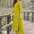 women ethnic motifs printed regular mirror work  cotton kurta with trousers & with dupatta