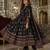 women ethnic motifs printed angrakha  cotton kurta with trousers & with dupatta