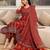 women ethnic motifs printed  cotton kurta with trousers & with dupatta