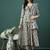 women floral printed anarkali  cotton kurta with trousers & dupatta