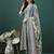 women floral printed anarkali  cotton kurta with trousers & dupatta
