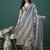 women floral printed anarkali  cotton kurta with trousers & dupatta