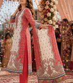 women ethnic motifs printed regular kurta with palazzos & with dupatta