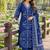 women ethnic motifs printed regular  cotton kurta with trousers & with dupatta