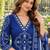 women ethnic motifs printed regular  cotton kurta with trousers & with dupatta