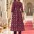 women printed regular kurta with trousers & with dupatta