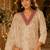 women ethnic motifs embroidered regular kurta with trousers & with dupatta