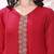 women ethnic motifs embroidered panelled thread work kurta with trousers & with dupatta