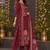 women ethnic motifs printed regular  cotton kurta with trousers & with dupatta