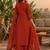 women ethnic motifs printed regular  cotton kurta with palazzos & with dupatta