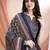 women ethnic motifs printed regular  cotton kurta with trousers & with dupatta