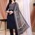 women ethnic motifs printed regular  cotton kurta with trousers & with dupatta