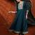 women ethnic motifs embroidered tiered thread work  silk kurta with trousers & with dupatta