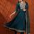 women ethnic motifs embroidered tiered thread work  silk kurta with trousers & with dupatta