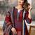 women embroidered sequinned  cotton kurta with trousers & with dupatta