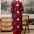 women embroidered sequinned  cotton kurta with trousers & with dupatta