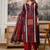 women embroidered sequinned  cotton kurta with trousers & with dupatta
