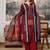 women embroidered sequinned  cotton kurta with trousers & with dupatta