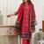 women ethnic motifs printed regular  cotton kurta with palazzos & with dupatta