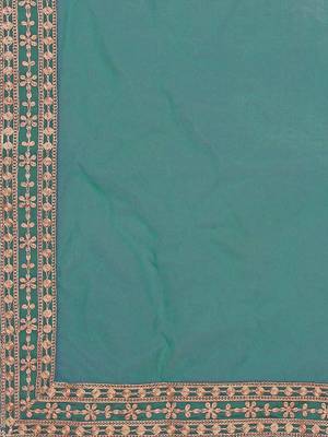 women paisley embroidered regular thread work chanderi cotton kurta set 3