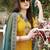 women paisley embroidered regular thread work chanderi cotton kurta set