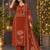 women ethnic motifs printed regular  cotton kurta with trousers & with dupatta