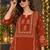 women ethnic motifs printed regular  cotton kurta with trousers & with dupatta