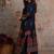 women ethnic motifs printed regular mirror work  cotton kurta with palazzos & with dupatta