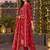 women ethnic motifs printed regular  cotton kurta with trousers & with dupatta