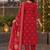 women ethnic motifs printed regular  cotton kurta with trousers & with dupatta