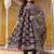 women ethnic motifs printed regular sequinned  cotton kurta with trousers & with dupatta