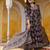 women ethnic motifs printed regular sequinned  cotton kurta with trousers & with dupatta