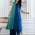 women colourblocked  cotton kurta with palazzos
