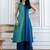 women colourblocked  cotton kurta with palazzos