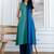 women colourblocked  cotton kurta with palazzos